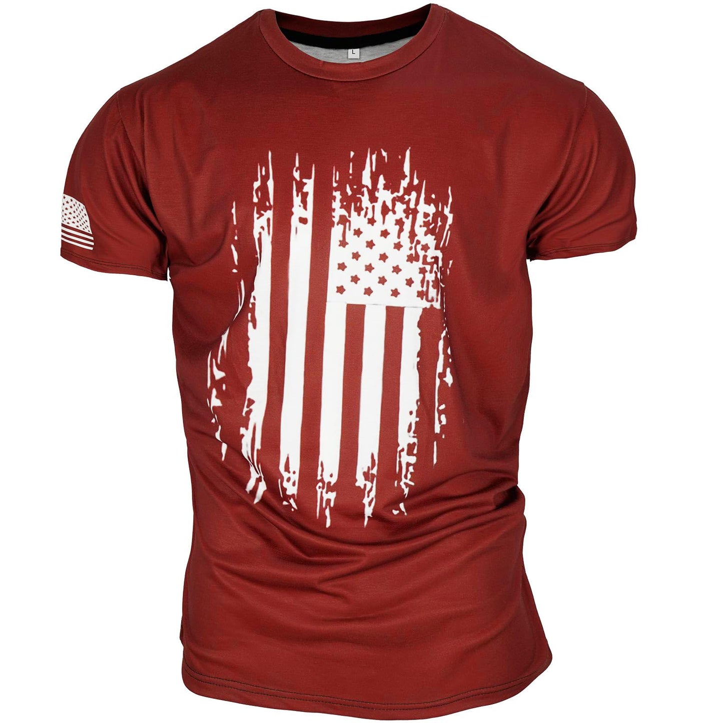 Men's American Flag Patriotic Graphic Tee