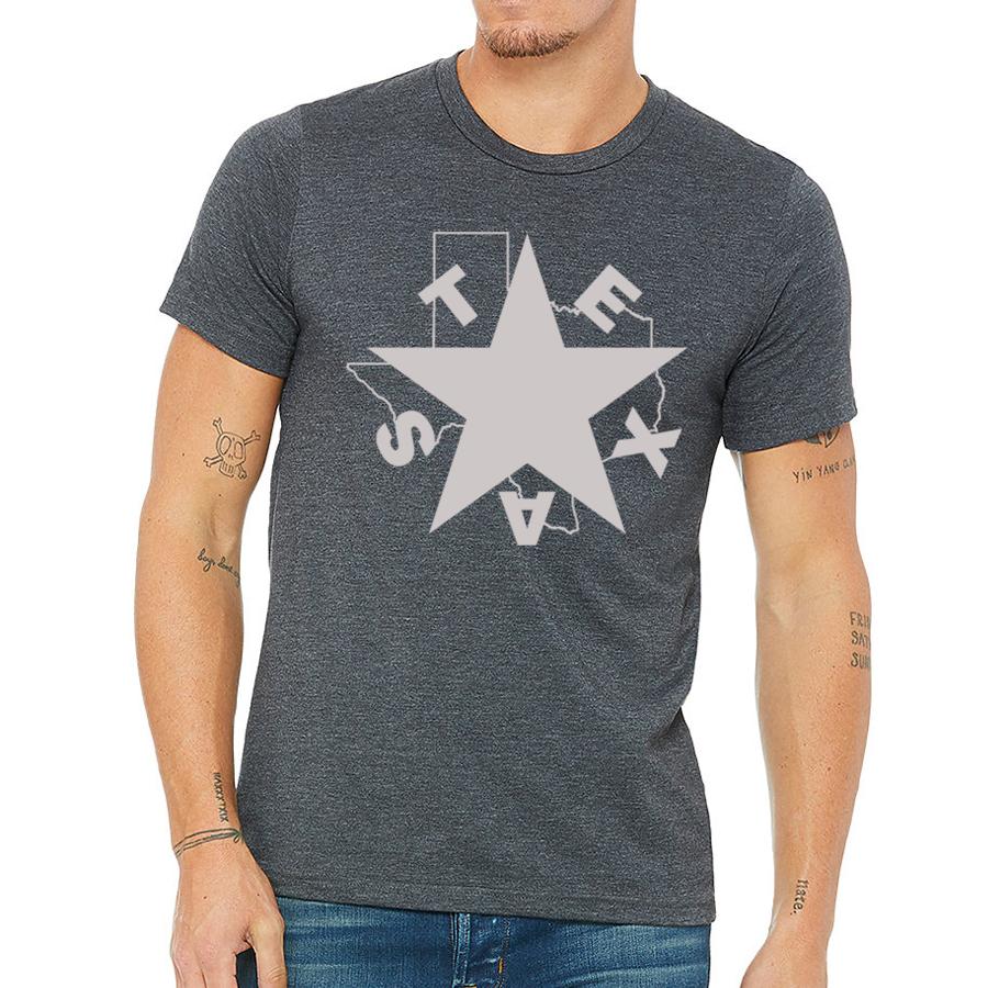Lone Star Texas Men's Graphic Tee — Hand Printed in USA