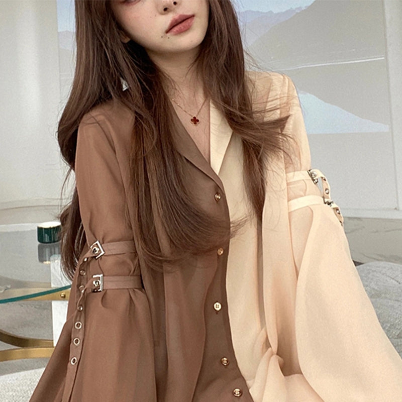 Women's Harajuku Korean Aesthetic Shirt Dress — Casual Chic