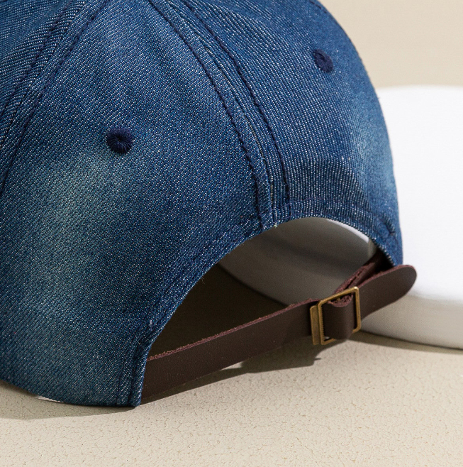 Denim Baseball Cap for Sun Protection and Leisure Wear