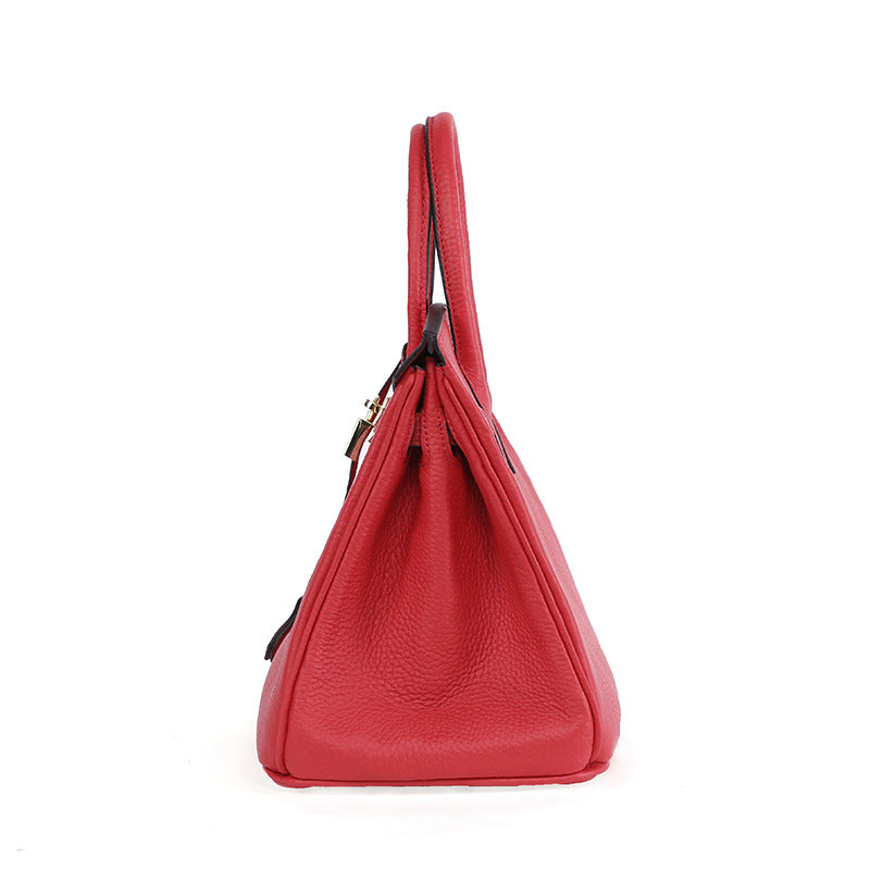 Women's First Layer Cowhide Handbag — Premium Leather Shoulder Bag