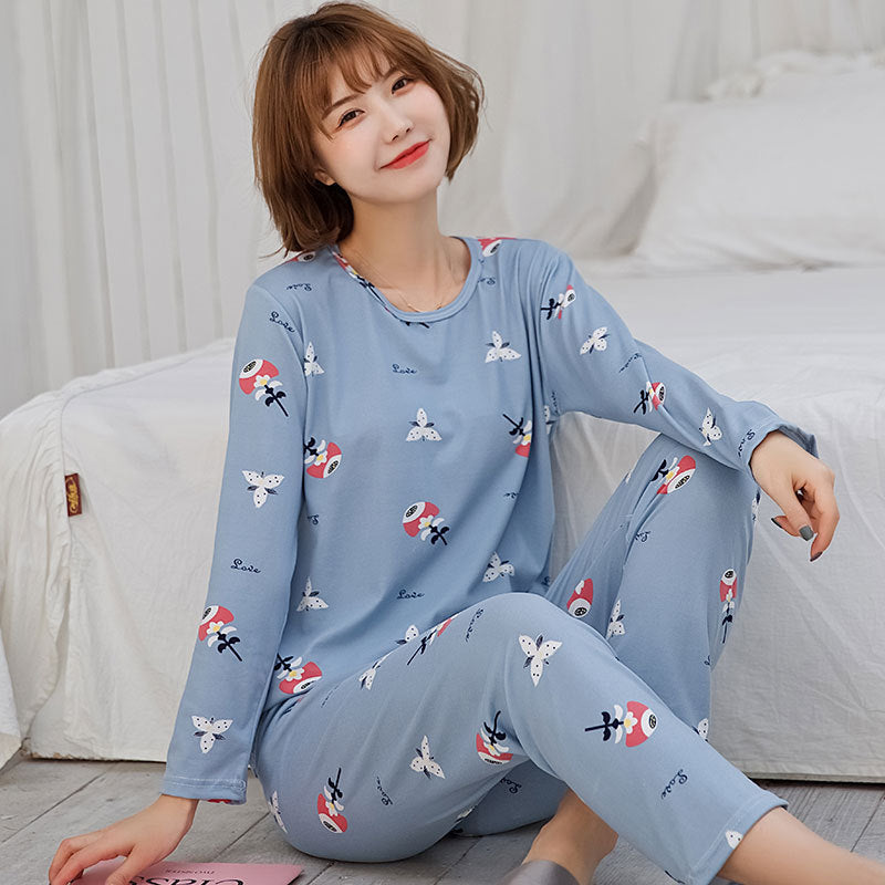 Women's Long-Sleeve Pajama Set — Cute & Cozy Lounge Set