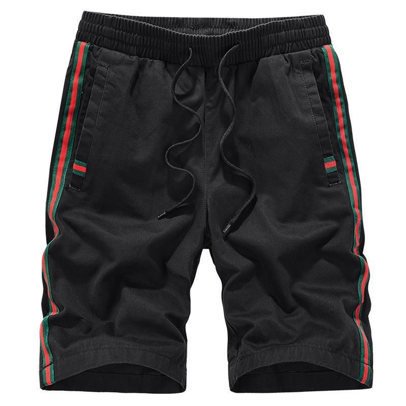 Men's Casual Cotton Sport Shorts — Loose Fit Five-Point