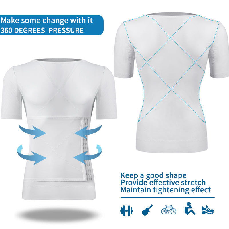 Men's Compression Slimming Undershirt — Tummy Control Body Shaper