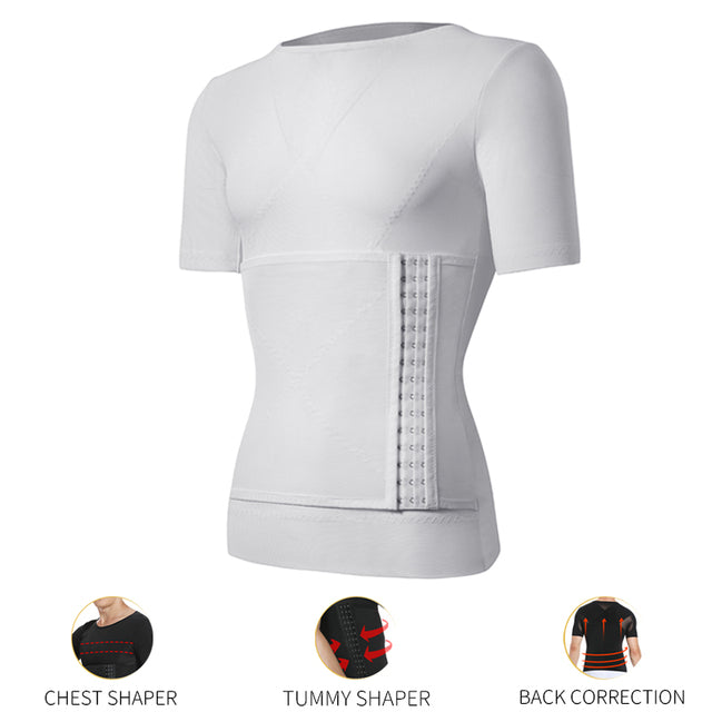 Men's Compression Slimming Undershirt — Tummy Control Body Shaper