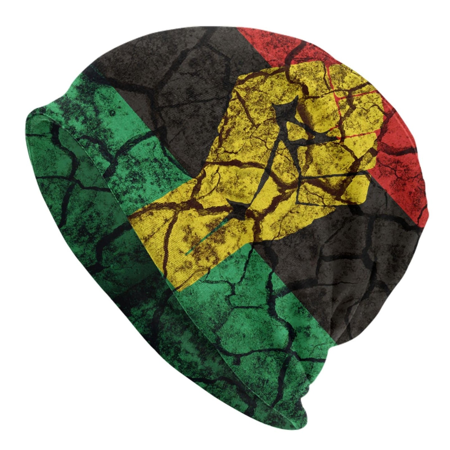 Pan African Flag Juneteenth Beanie | Black Power Vintage Stretch Cap