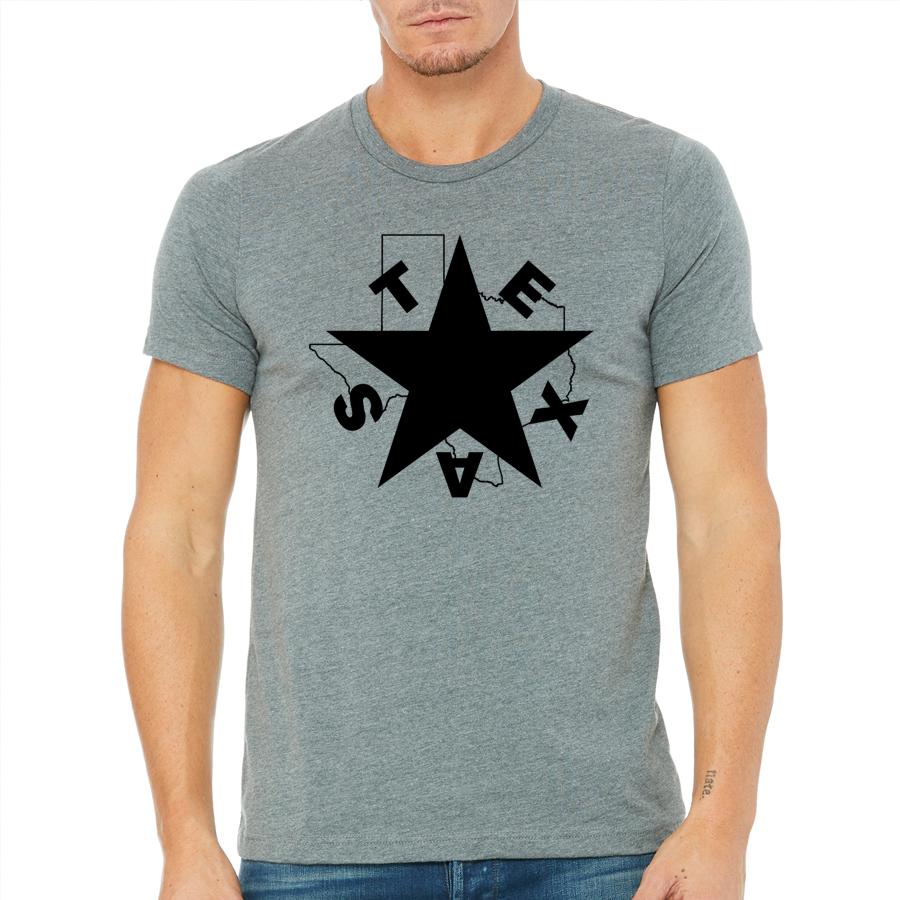 Lone Star Texas Men's Graphic Tee — Hand Printed in USA