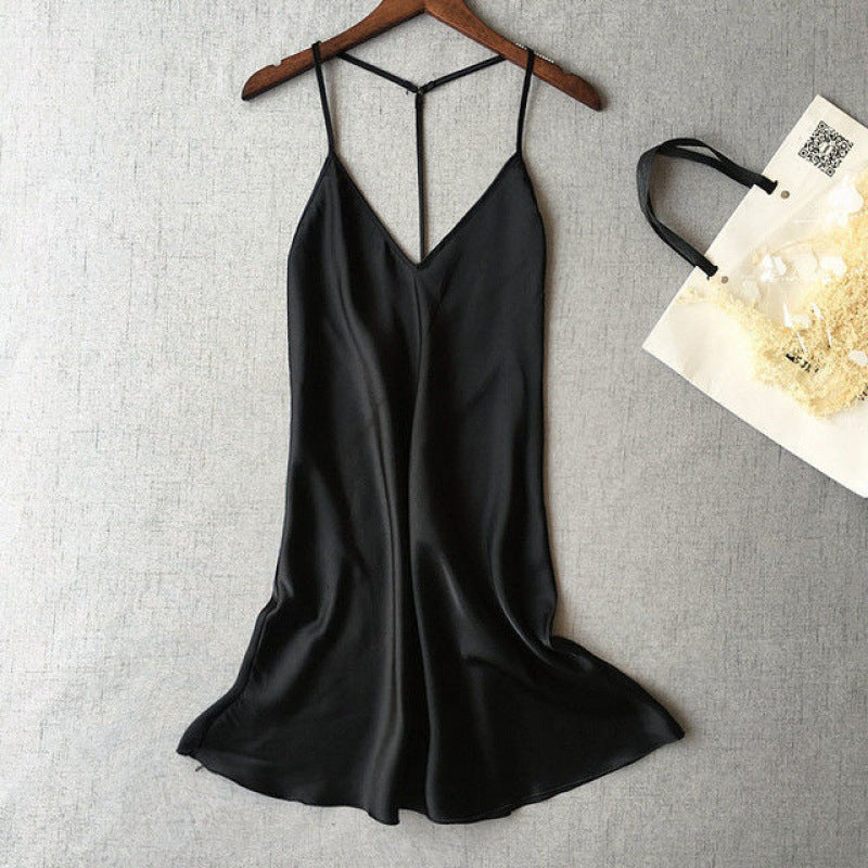 Summer Thin Ice Silk Pajamas for Women