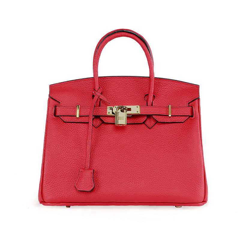 Women's First Layer Cowhide Handbag — Premium Leather Shoulder Bag