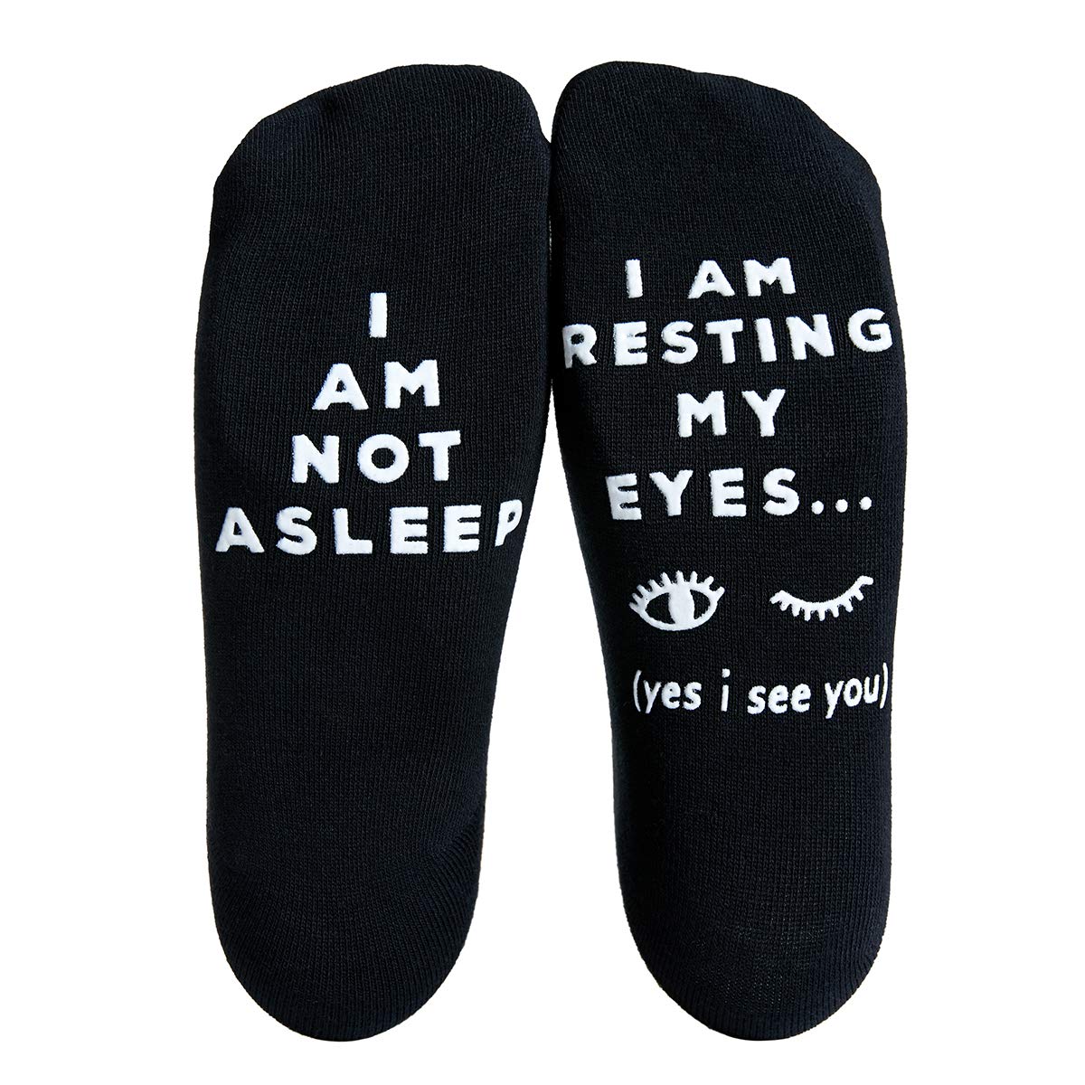 Udobuy I Am NOT Asleep I Am Resting My Eyes Funny SocksGift for Dad for Fathers Day or a Birthday
