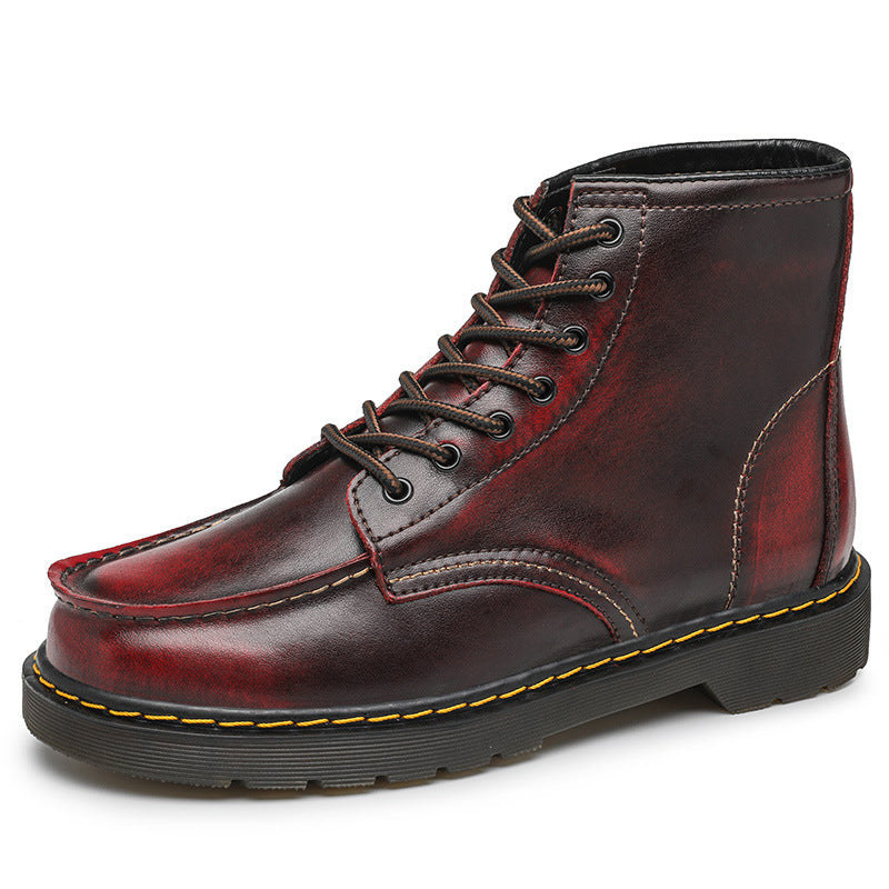 Men's High-Top Cowhide Martin Boots — Tooling Work Boot
