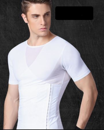 Men's Compression Slimming Undershirt — Tummy Control Body Shaper