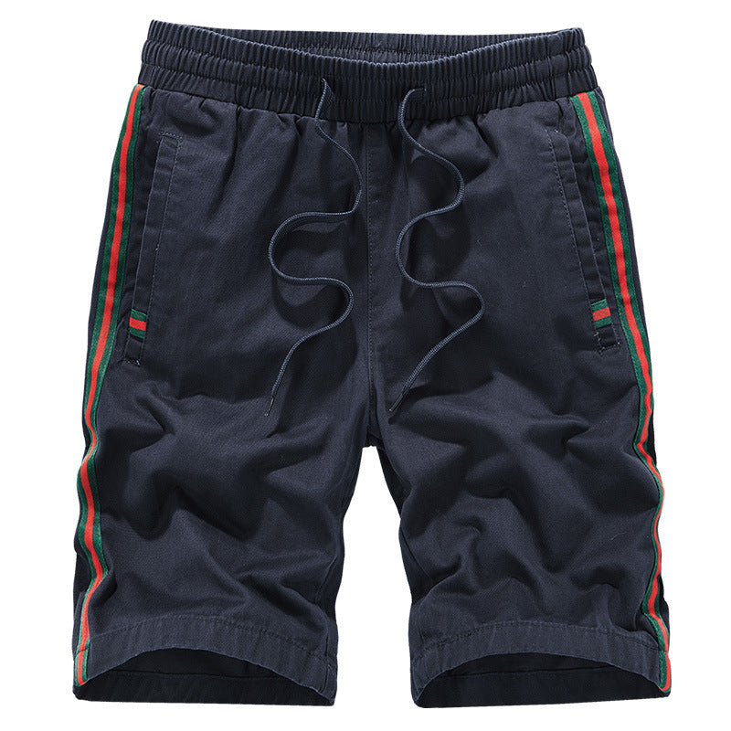 Men's Casual Cotton Sport Shorts — Loose Fit Five-Point