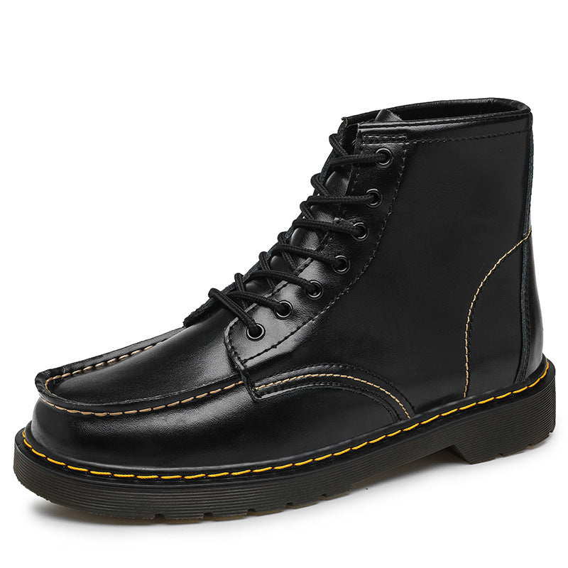 Men's High-Top Cowhide Martin Boots — Tooling Work Boot
