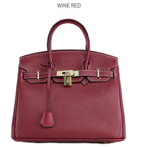 Women's First Layer Cowhide Handbag — Premium Leather Shoulder Bag